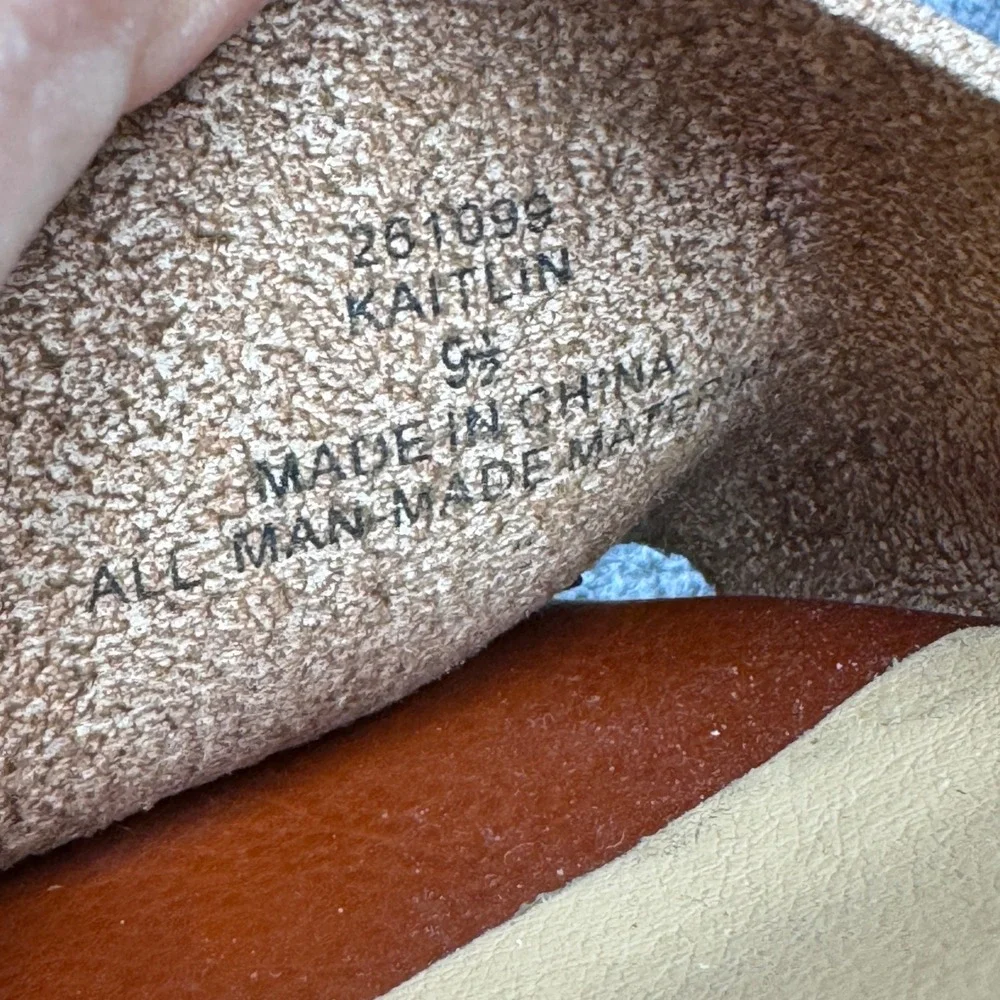Michael Shannon Kaitlin Wedge Sandals Womens 9.5 Brown Espadrille Boho Platform